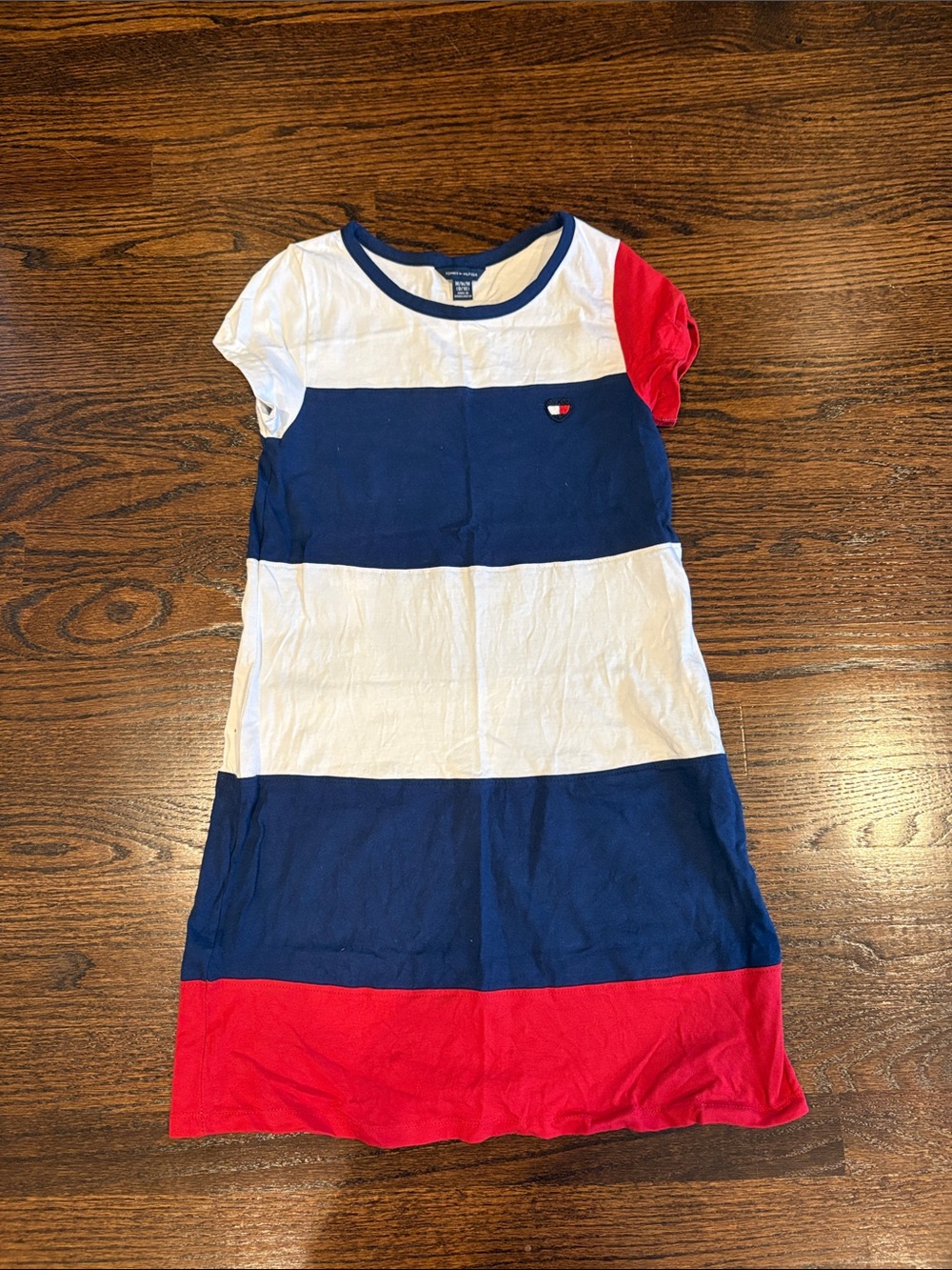 Tommy Hilfiger Red, White & Navy Colorblock Tee Dress